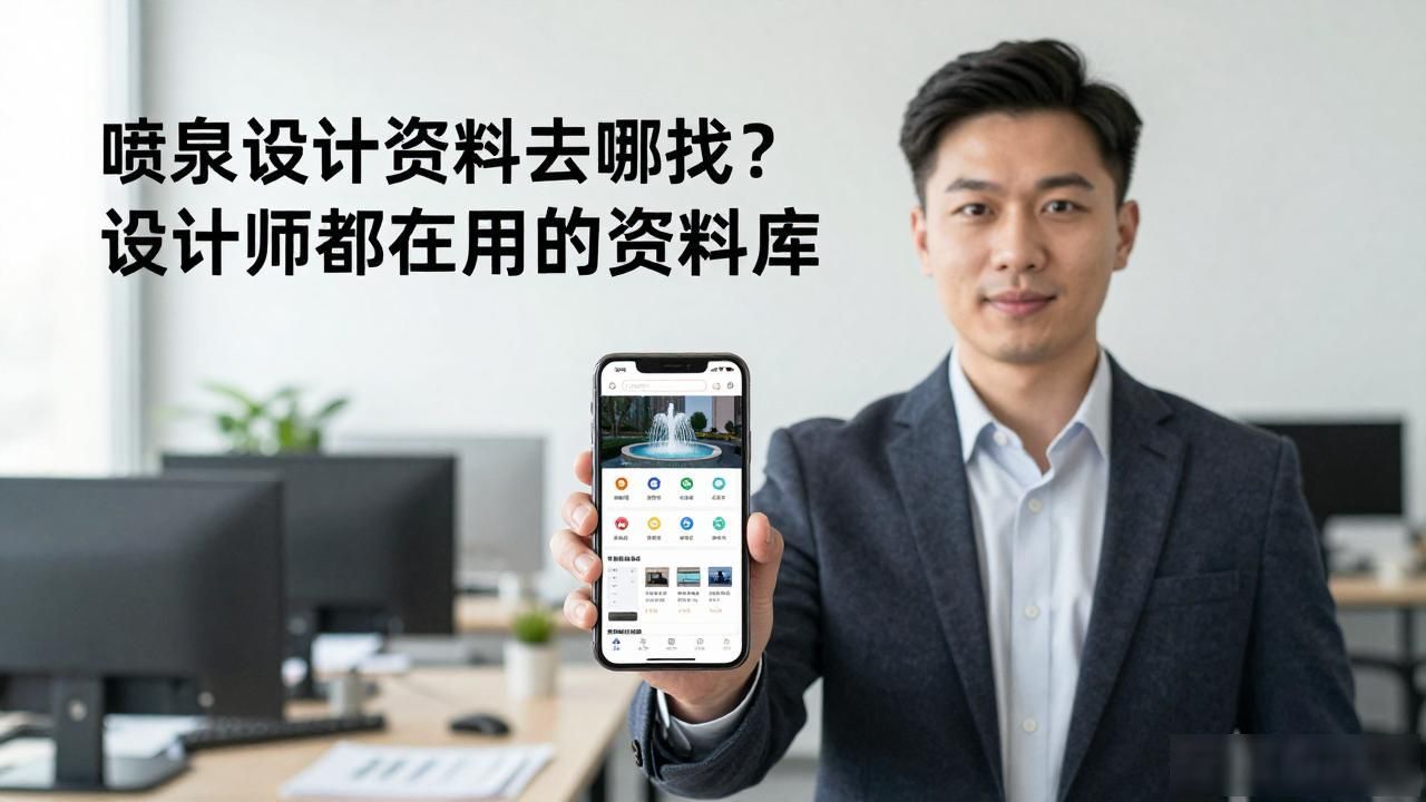 喷泉设计资料去哪找？设计师都在用的资料库