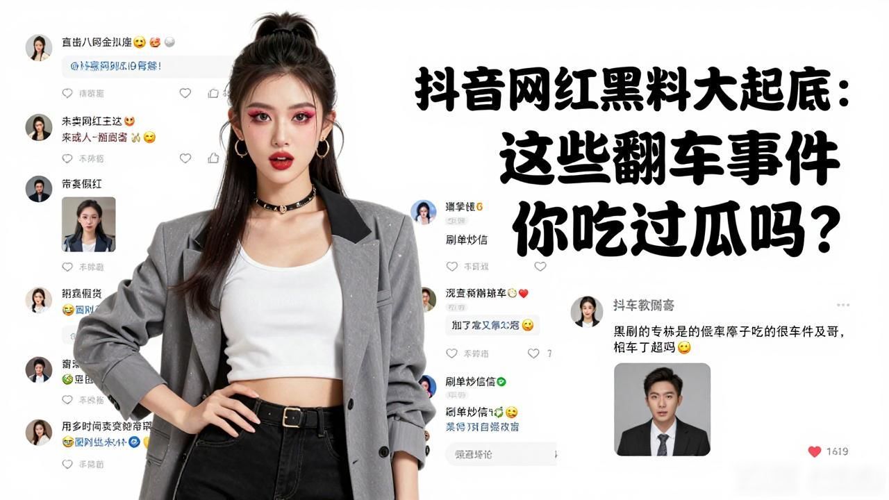 抖音网红黑料大起底：这些翻车事件你吃过瓜吗？